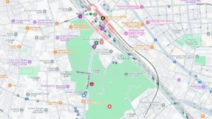 Yanaka Cemetery map